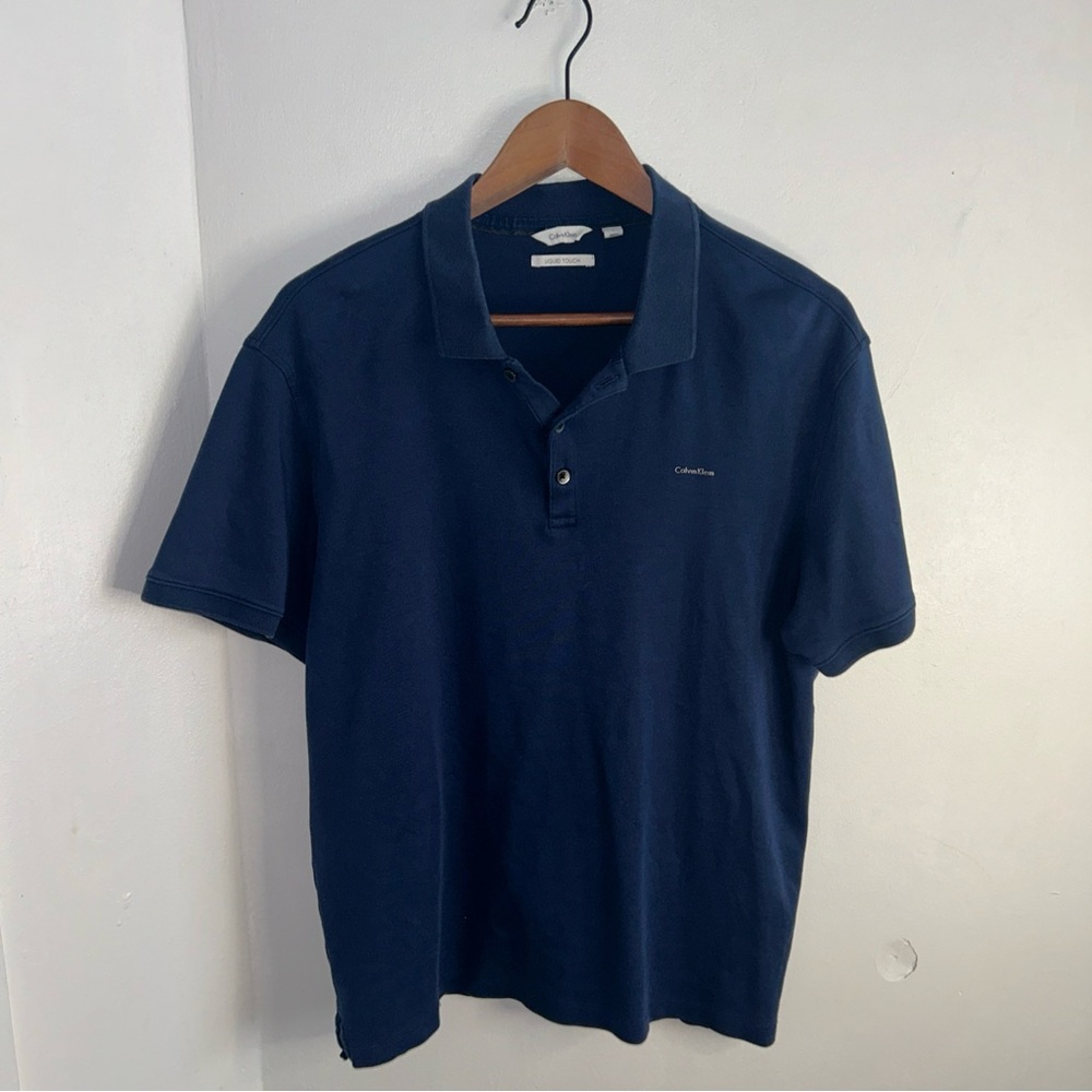 Calvin Klein Navy Blue Polo Shirt